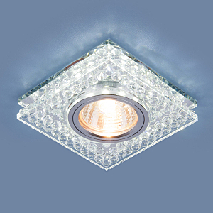 встраиваемые светильник 8391 MR16 CL/SL прозрачный/серебро Elektrostandart 8391