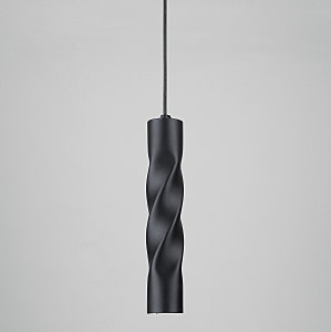 светильник подвесной 50136/1 LED черный Eurosvet Scroll