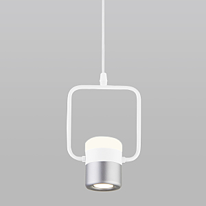 светильник подвесной 50165/1 LED белый/серебро Eurosvet Oskar