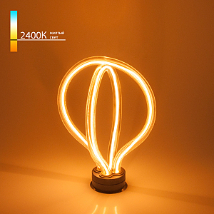 лампочка светодиодная Art filament 8W 2400K E27 double round (BL151) Elektrostandart Art filament