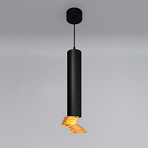 светильник подвесной DLN103 GU10 черный/золото Elektrostandart DLN103