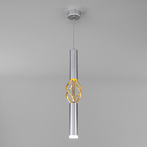 светильник подвесной 50191/1 LED матовое серебро/матовое золото Eurosvet Lance