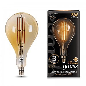 ретро лампа 149802008 Gauss Filament golden
