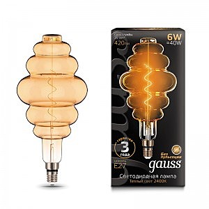 ретро лампа 158802006 Gauss Filament golden