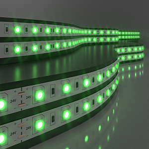 LED лента Лента светодиодная 60Led 14,4W IP20 зелёный (5050 24V 60Led 14,4W IP20) Elektrostandart 24V 14,4W IP20
