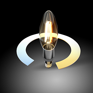 лампочка светодиодная Свеча Smart лампа F C37 Е14 5W 3300К-6500К CCT+DIM (BLE1437) Elektrostandart 