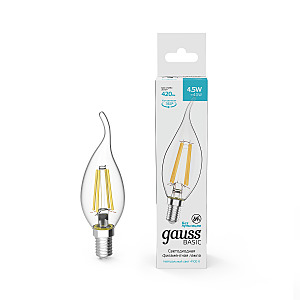 лампочка светодиодная 1041125 Gauss Basic Filament Свеча